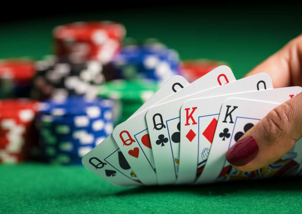 Full boat poker hand